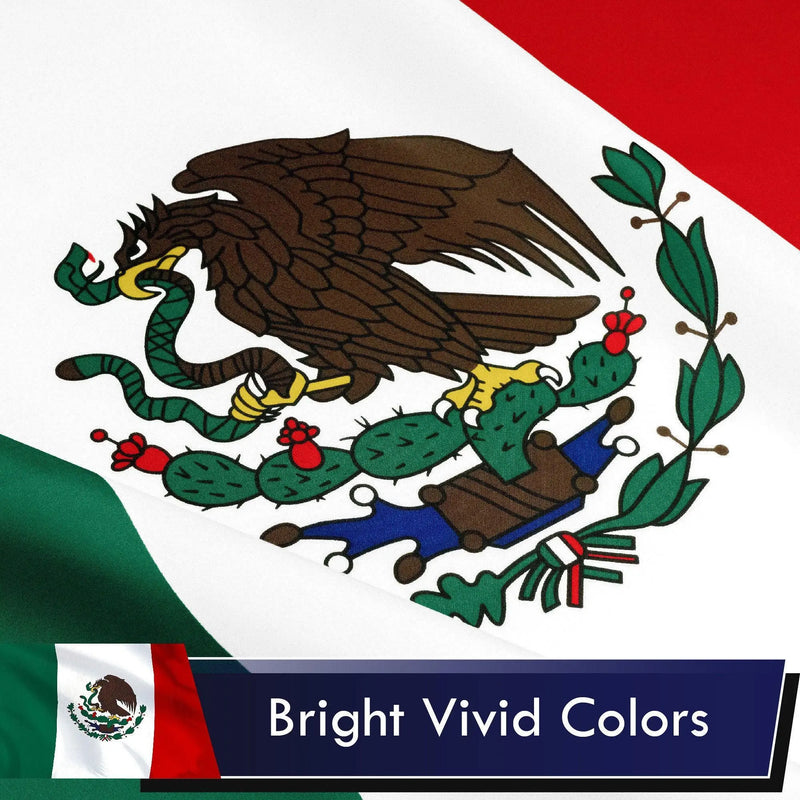Mexico Mexican Flag 3x5 Ft 10-Pack Printed Polyester By G128 G128