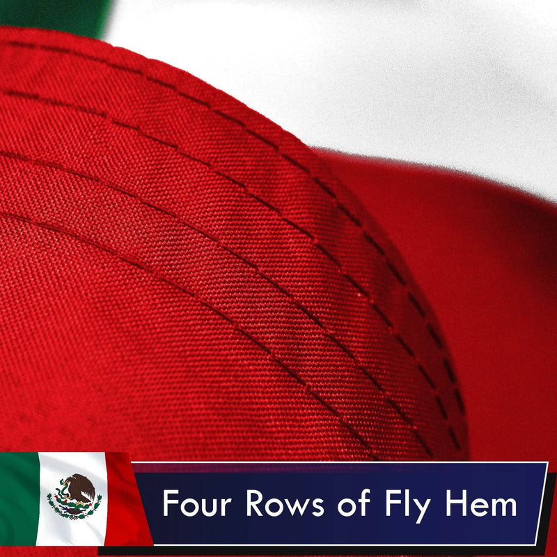 Mexico Mexican Flag 3x5 Ft 10-Pack Printed Polyester By G128 G128