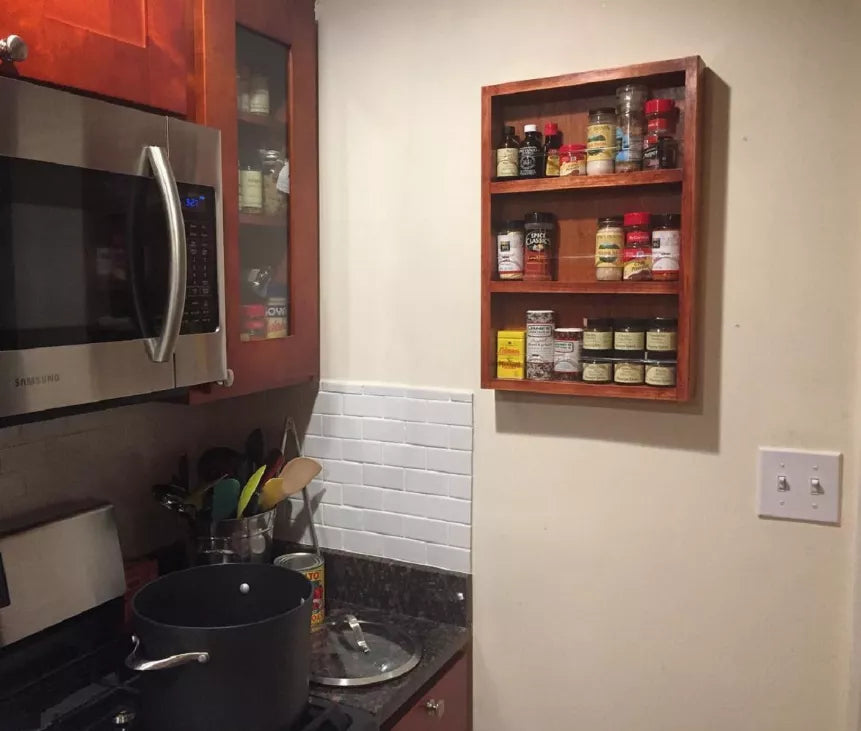 Miami On the Wall Spice Rack WG Wood Products, LLC