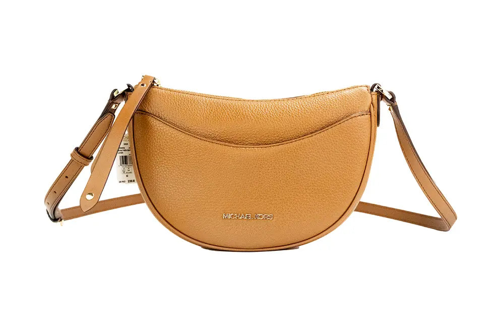 Michael Kors Dover Small Luggage Half Moon Crossbody Bag JV Deals