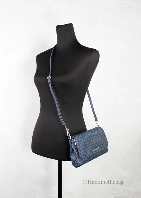Michael Kors Medium Navy Convertible Pouchette Crossbody Bag JV Deals