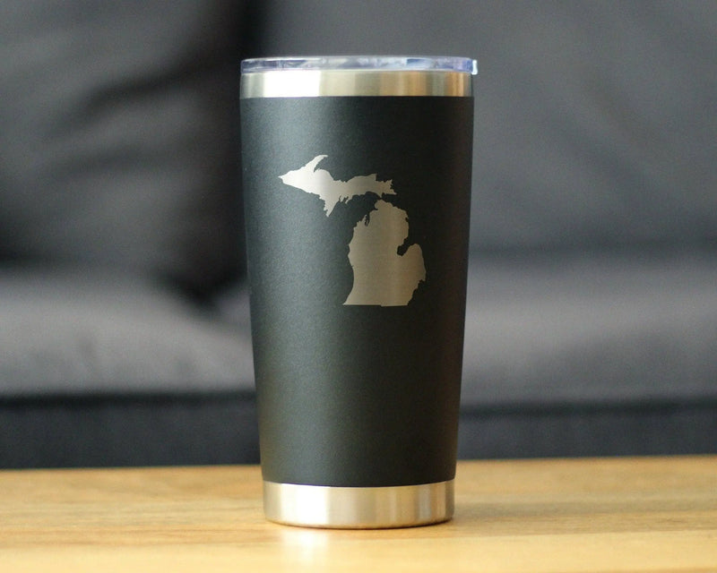 Michigan Insulated Travel Tumbler - Michiganders Gifts Bevvee