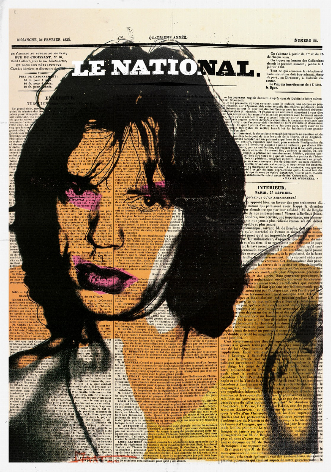 Mick Jagger Newspaper Glass Wall Art Monique Store