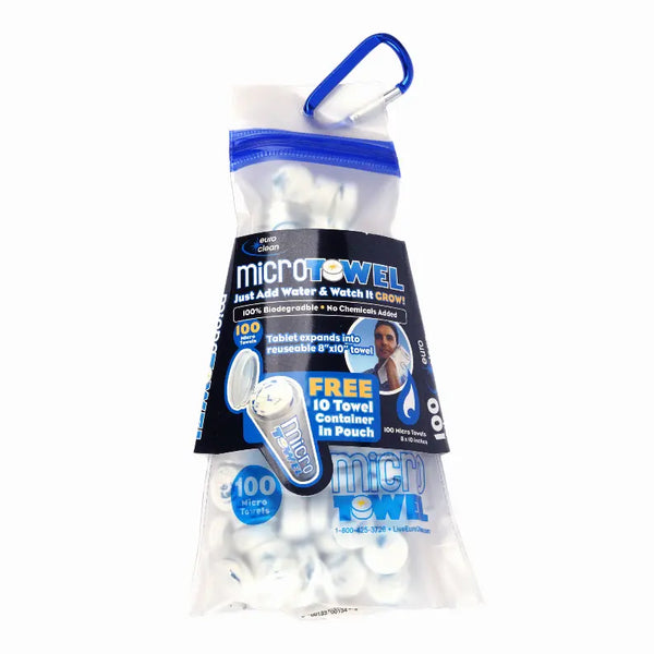 Microtowel Capsules/Tablets Compressed Biodegradable Cloths Euroclean