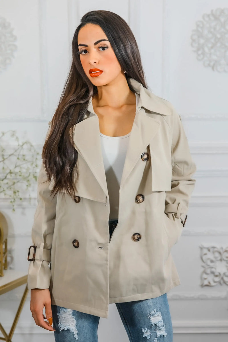 Mid Length Trench Coat Jacket SurelyMine