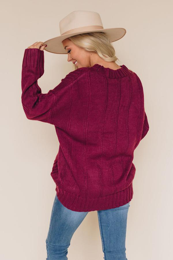 Mimi Chunky Knit Sweater Stay Warm in Style