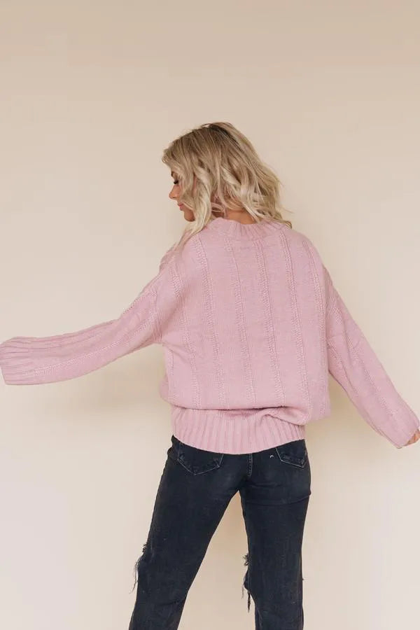 Mimi Chunky Knit Sweater Stay Warm in Style