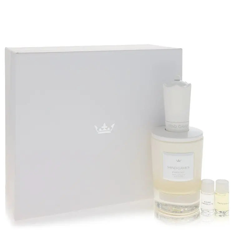Mind Games  Mind Games Prodigy by Mind Games Gift Set -- 3.4 Extrait De Parfum Spray + Two .10 Mini Extract + Testing papers for Men for Fragrances for Men Mind Games