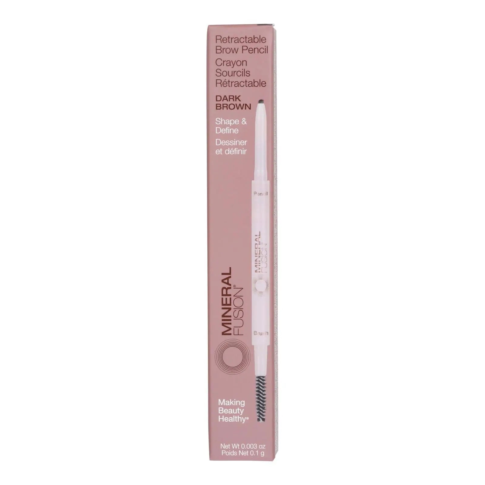 Mineral Fusion - Brow Pencil Dark Brown - 1 Each-.003 Oz Mineral Fusion