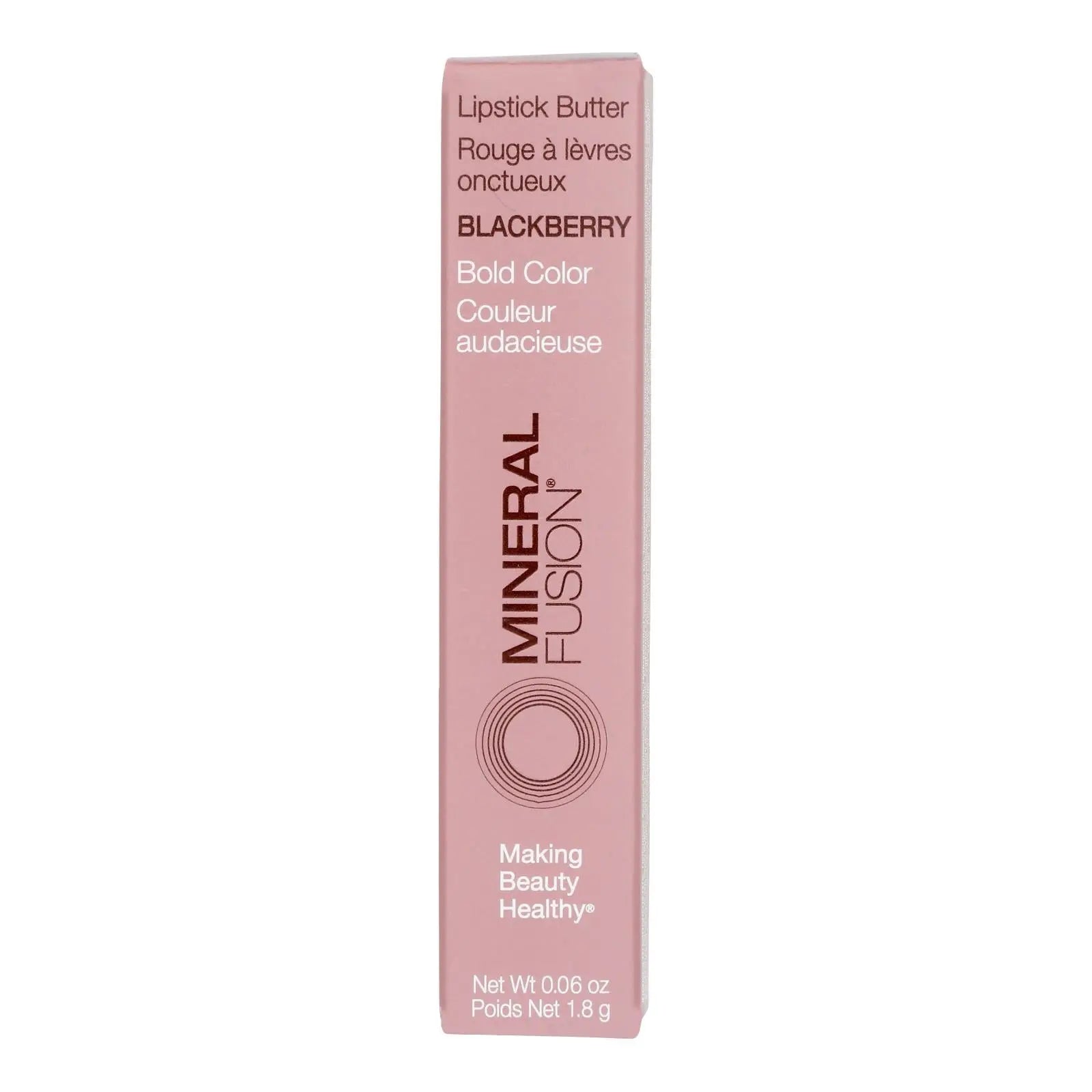Mineral Fusion - Lipstick Butter Blackberry - 1 Each-.06 Oz Mineral Fusion