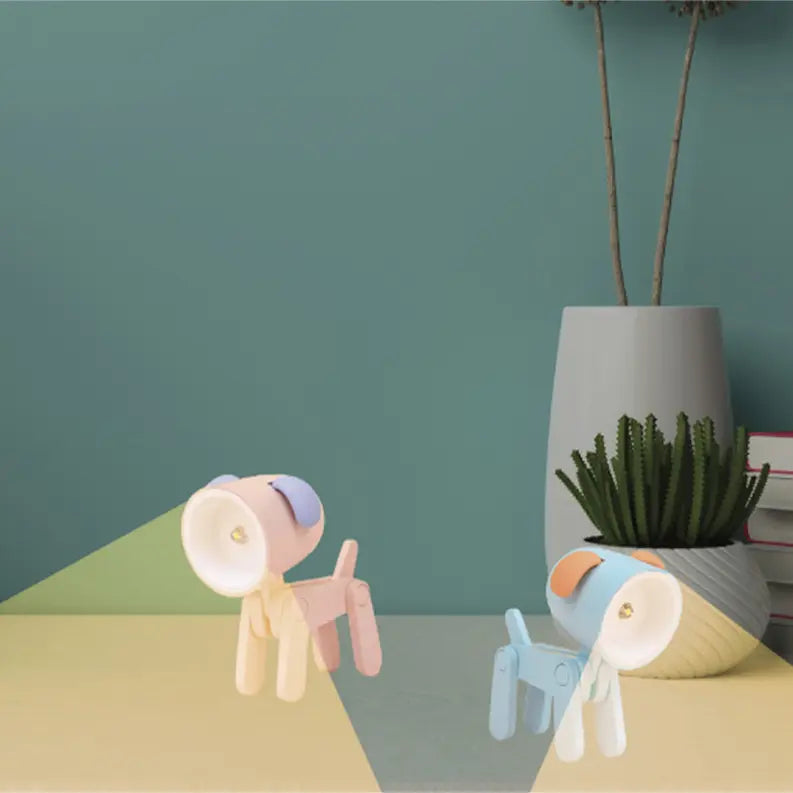 Mini Dog Shape LED Desk Lamp & Device Holder - Pink CIAO Tech
