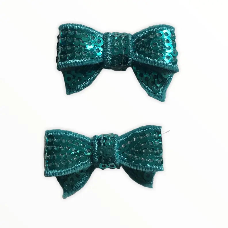 Mini Sequin Hair Bow Clips Bark Fifth Avenue