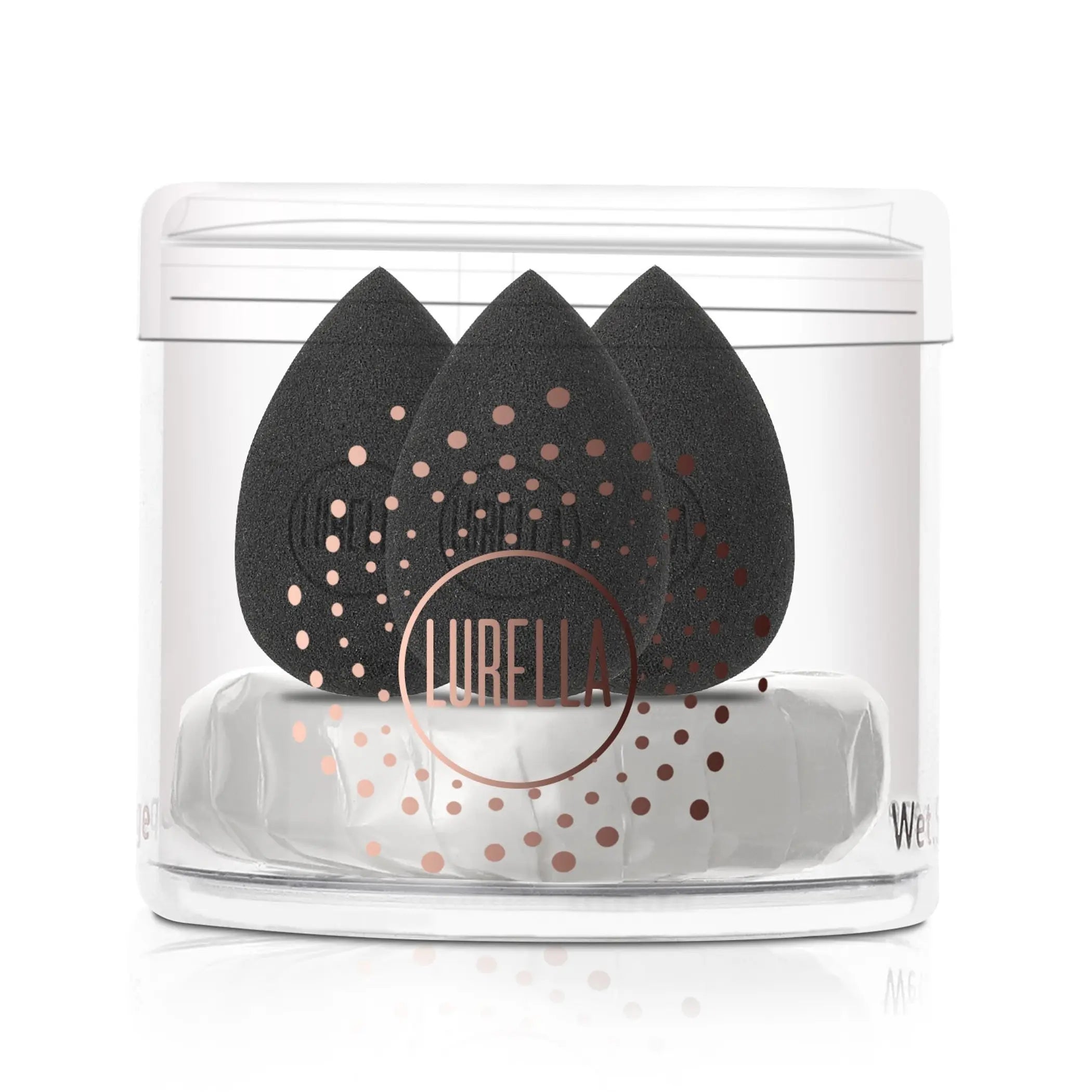 Mini Teardrop Sponge Pack - Black Lurella Cosmetics