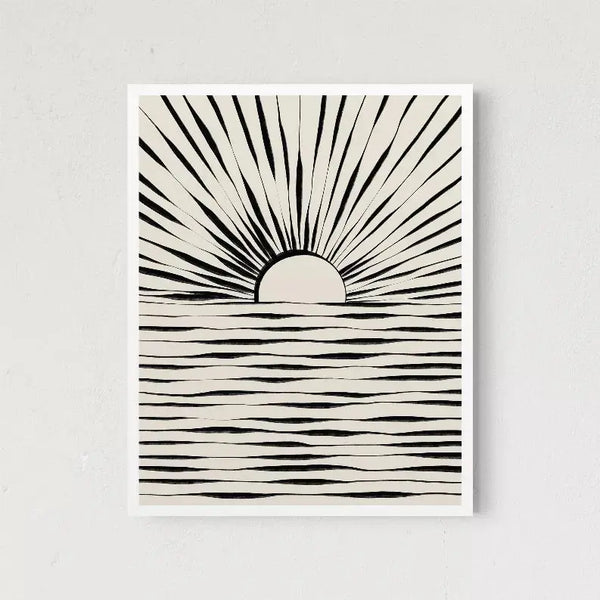 Minimal Sunrise The Crafted Prints