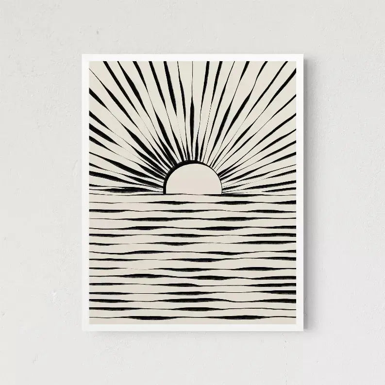 Minimal Sunrise The Crafted Prints