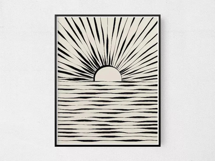 Minimal Sunrise The Crafted Prints