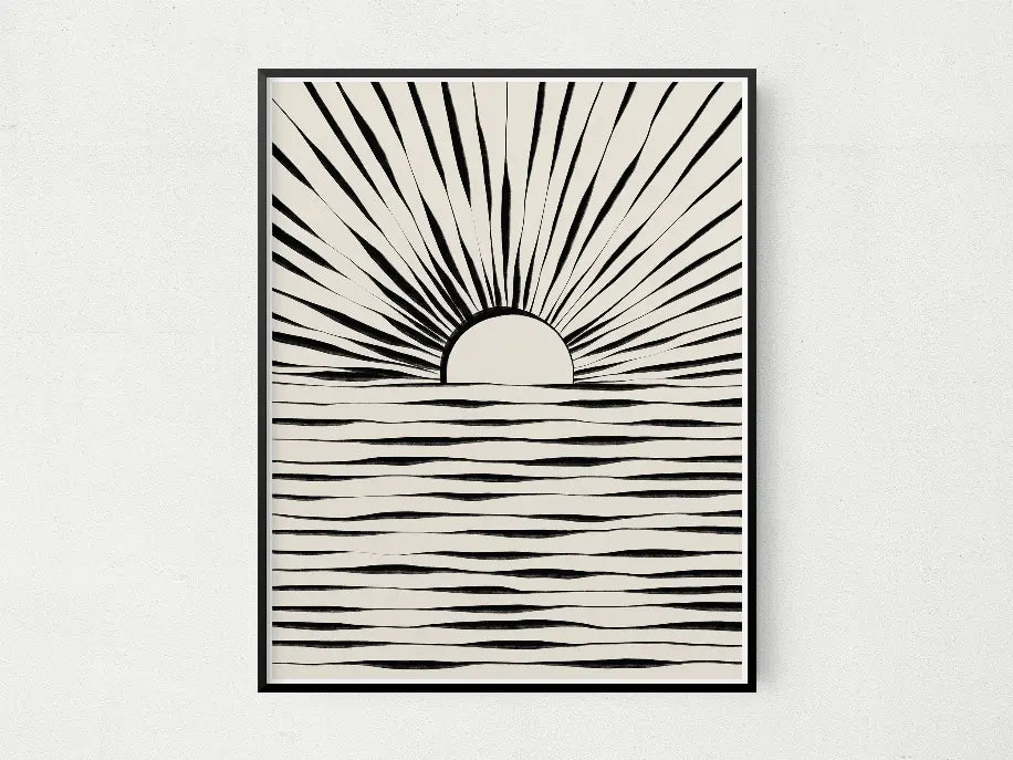 Minimal Sunrise The Crafted Prints