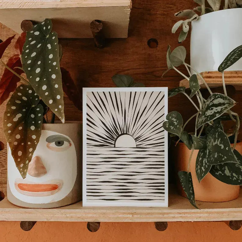 Minimal Sunrise The Crafted Prints