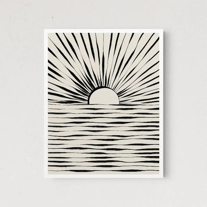 Minimal Sunrise The Crafted Prints