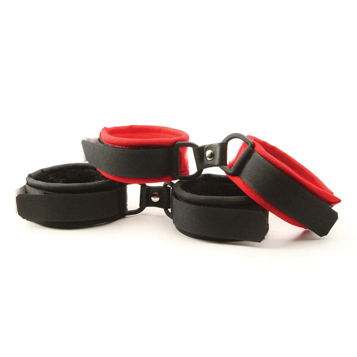 Mink Faux Fur Handcuffs - Red Foxtails