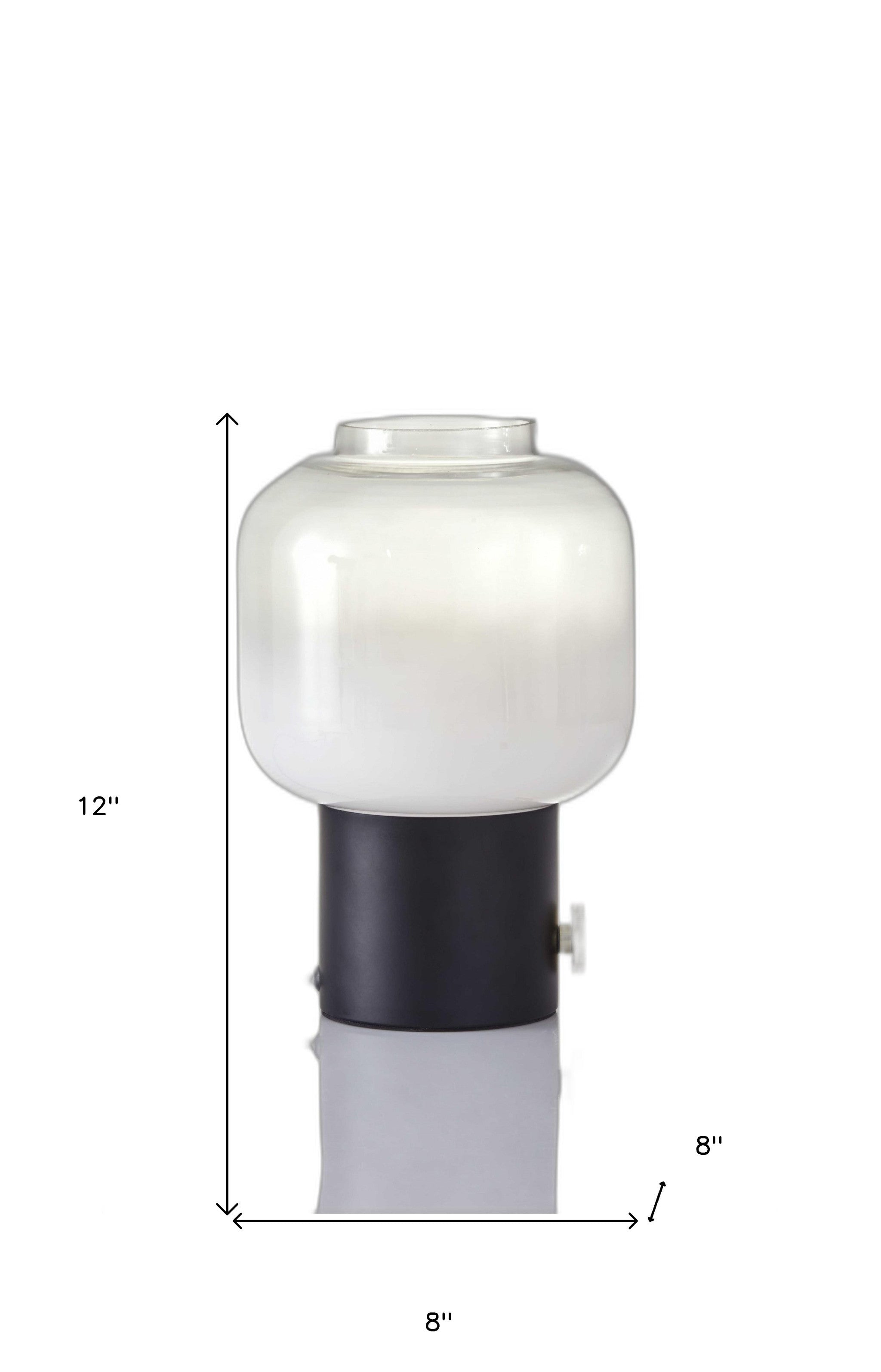 Mod Pod Black Glass Table Lamp - GreatEagleInc