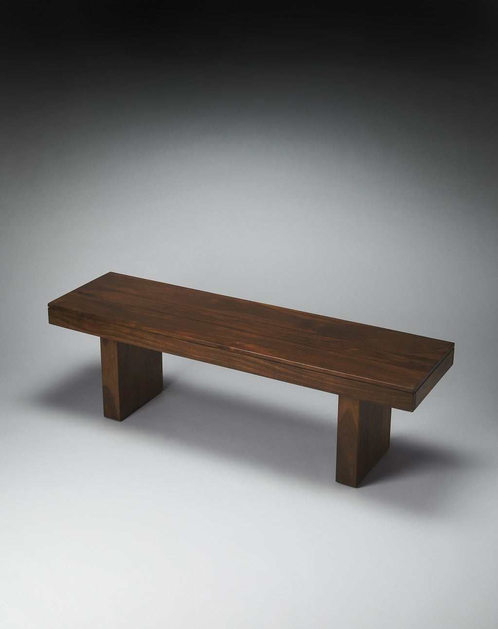 Modern Chunky Solid Wood Bench Homeroots Outdoor