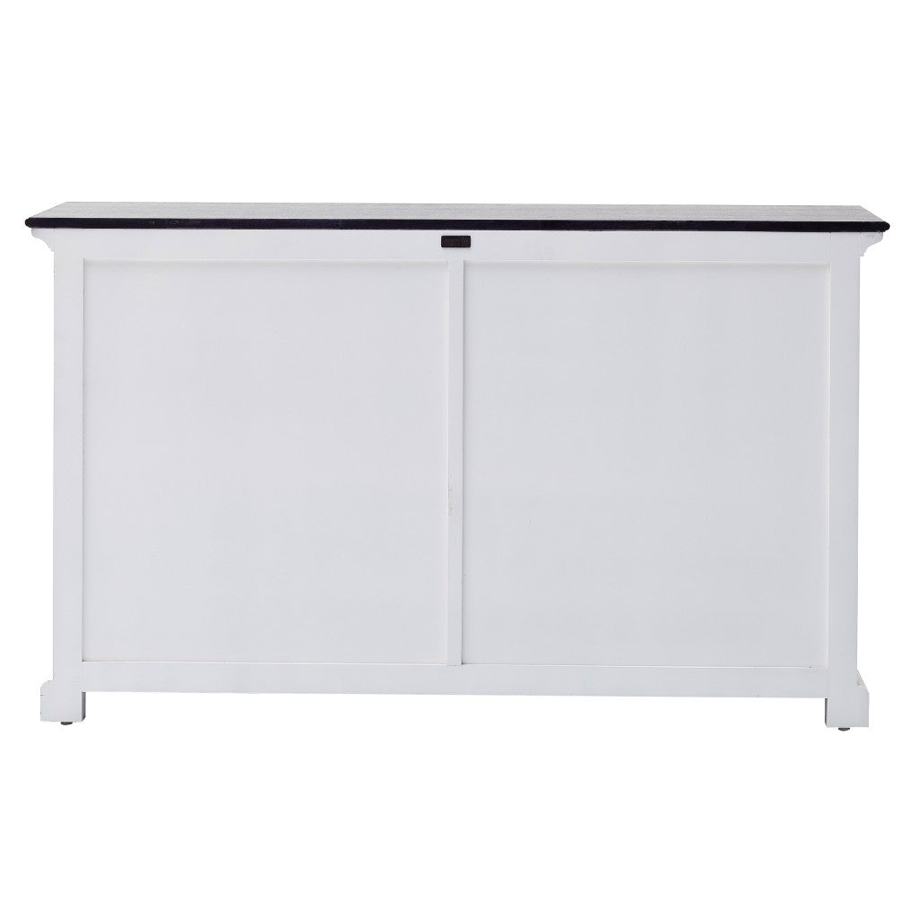 Modern Farmhouse Black And White Buffet Server Homeroots Kitchen & Dining