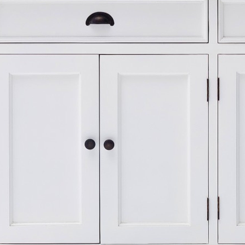 Modern Farmhouse Black And White Buffet Server Homeroots Kitchen & Dining
