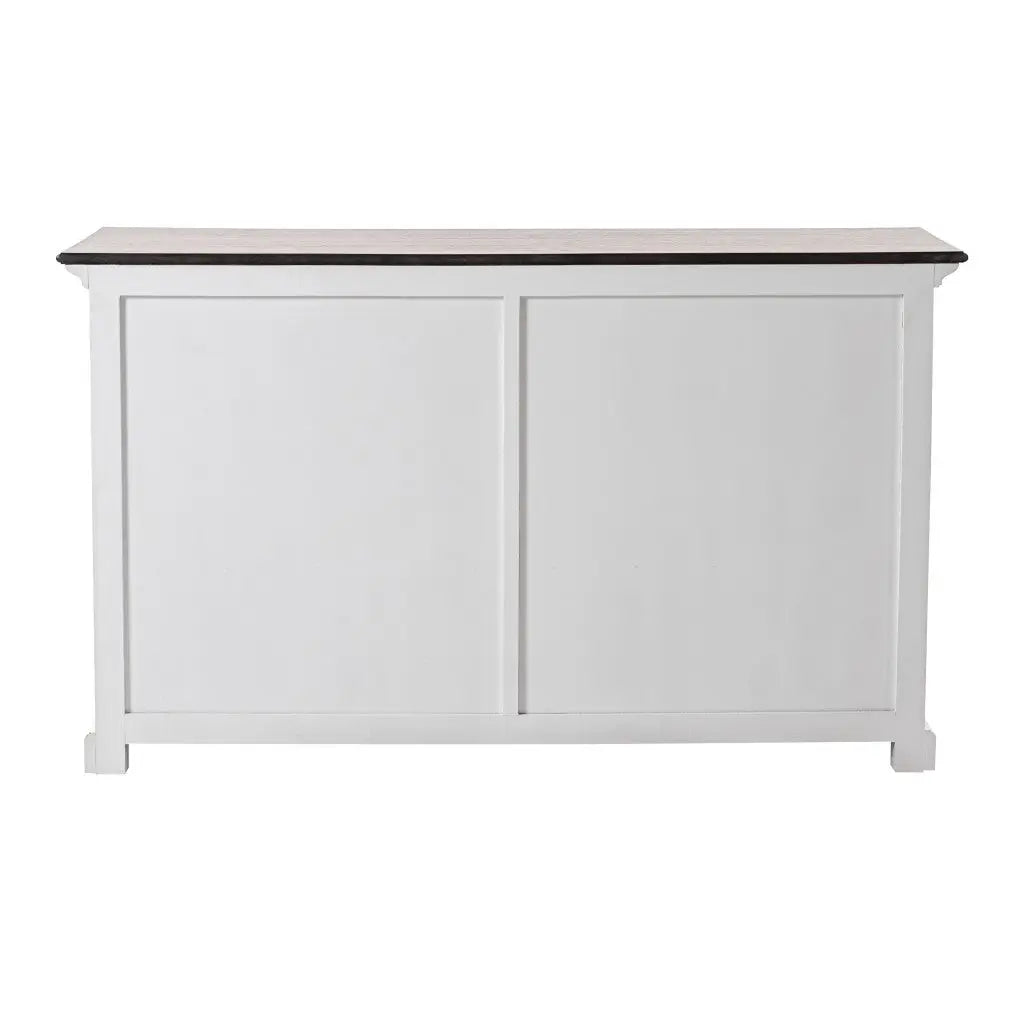 Modern Farmhouse Brown And White Buffet Server Homeroots Kitchen & Dining