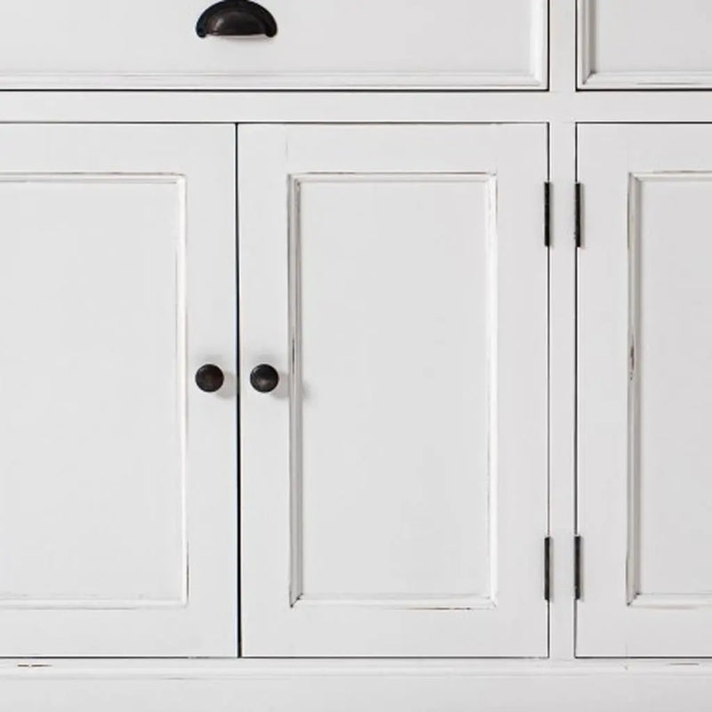Modern Farmhouse Brown And White Buffet Server Homeroots Kitchen & Dining