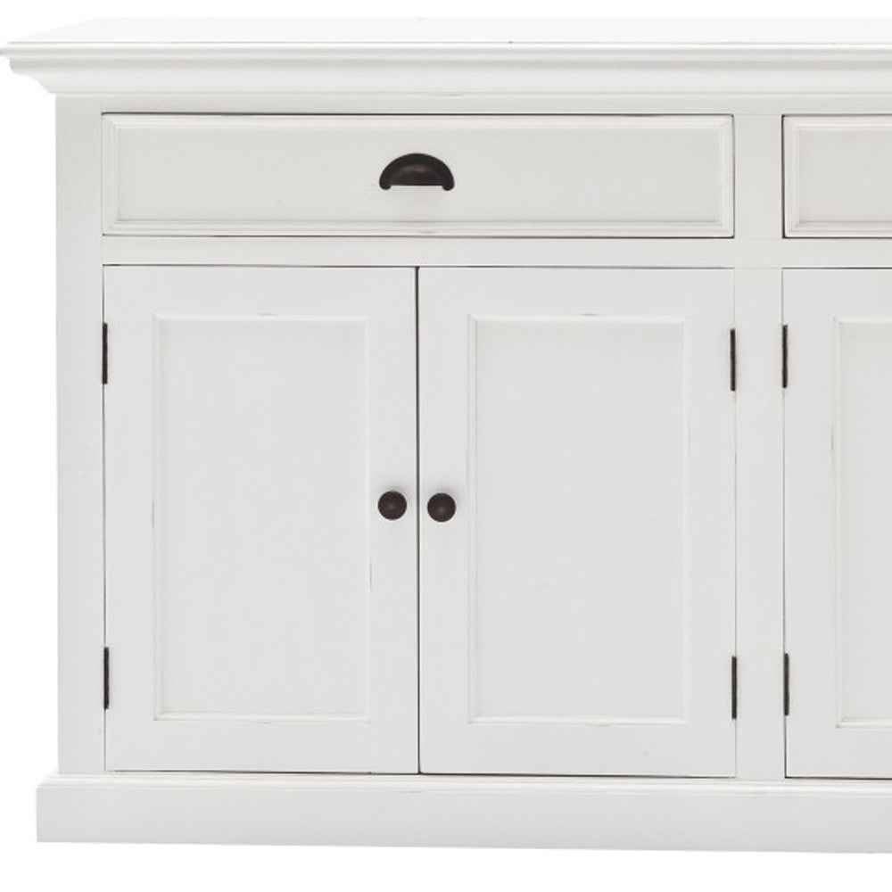 Modern Farmhouse White Buffet Server Homeroots Kitchen & Dining