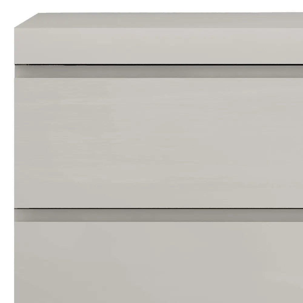 Modern Gray Woodgrain Finish 2 Drawer Nightstand Homeroots Bed & Bath