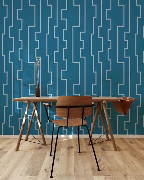 Modern Vinyl Canvas Peel & Stick Wallpaper Panel SBC-LTD