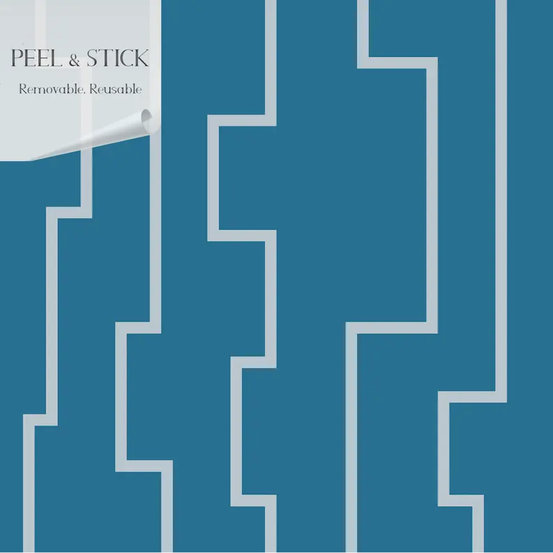 Modern Vinyl Canvas Peel & Stick Wallpaper Panel SBC-LTD