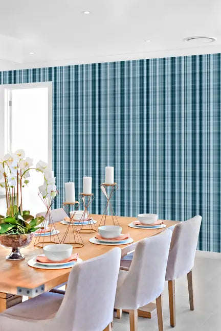 Modern Vinyl Canvas Peel & Stick Wallpaper Panel SBC-LTD