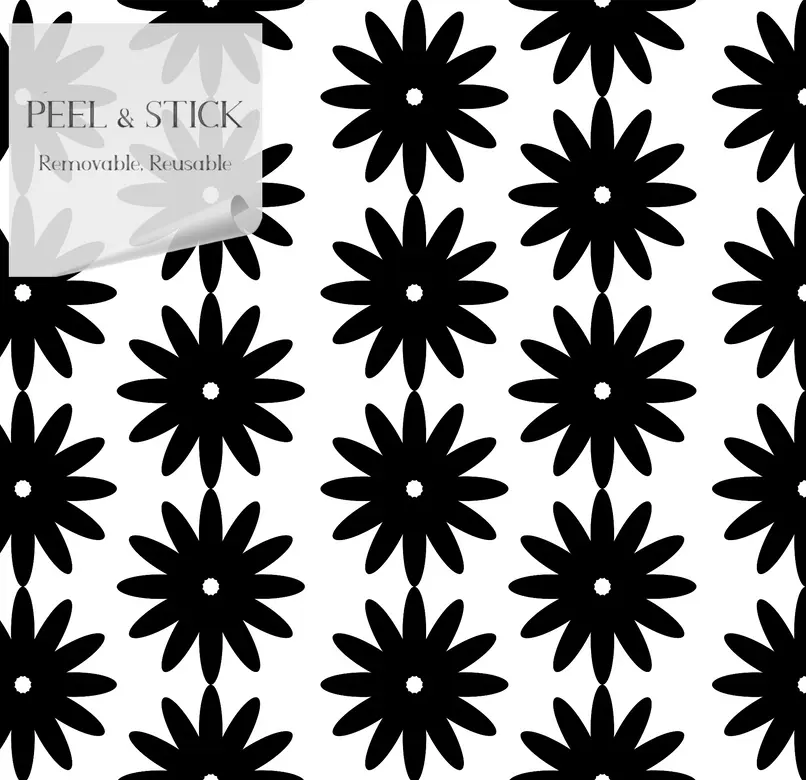 Modern Vinyl Canvas Peel & Stick Wallpaper Panel SBC-LTD