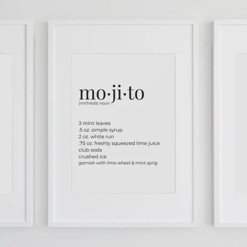 Mojito Wall Art Print Black Cat Bazaar