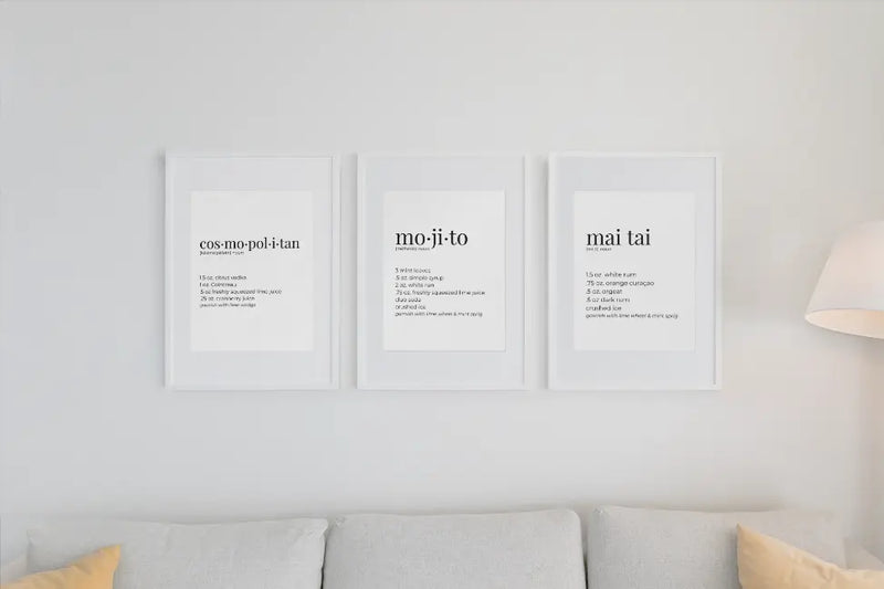 Mojito Wall Art Print Black Cat Bazaar