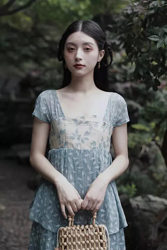 Molifusu  | Cerulean Mangnolia Dress Fangyan