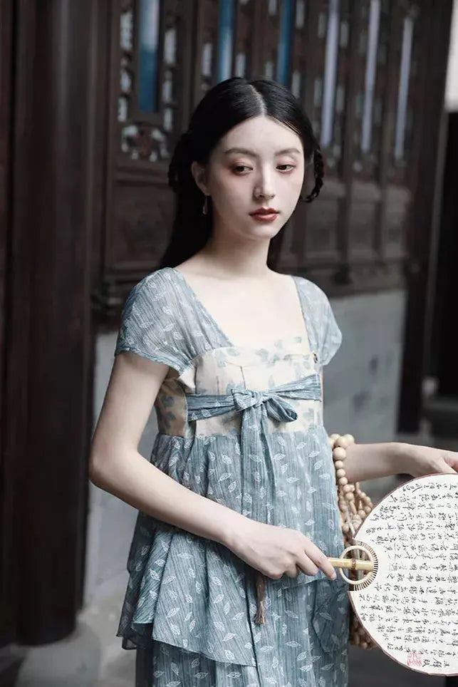 Molifusu  | Cerulean Mangnolia Dress Fangyan