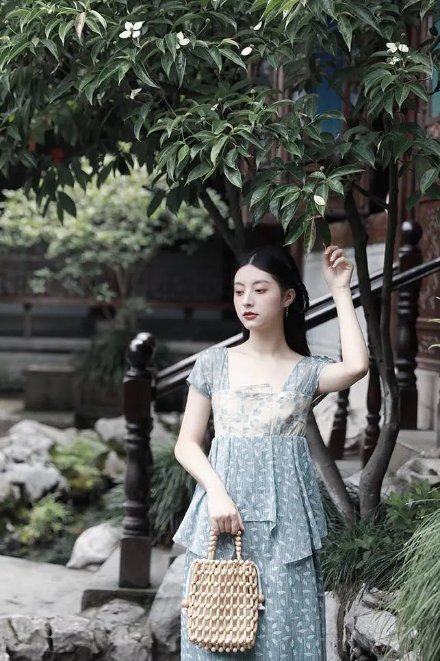 Molifusu  | Cerulean Mangnolia Dress Fangyan