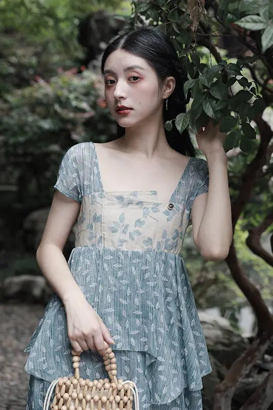 Molifusu  | Cerulean Mangnolia Dress Fangyan