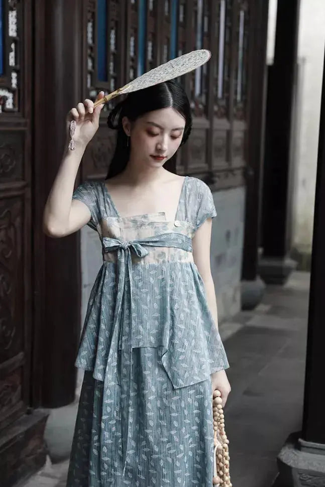 Molifusu  | Cerulean Mangnolia Dress Fangyan