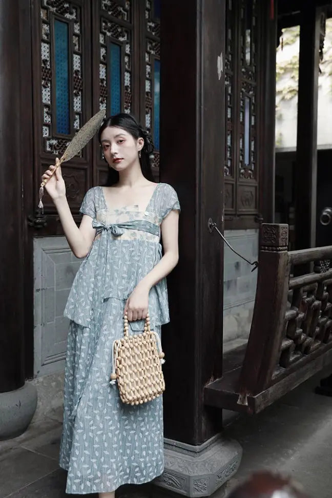 Molifusu  | Cerulean Mangnolia Dress Fangyan