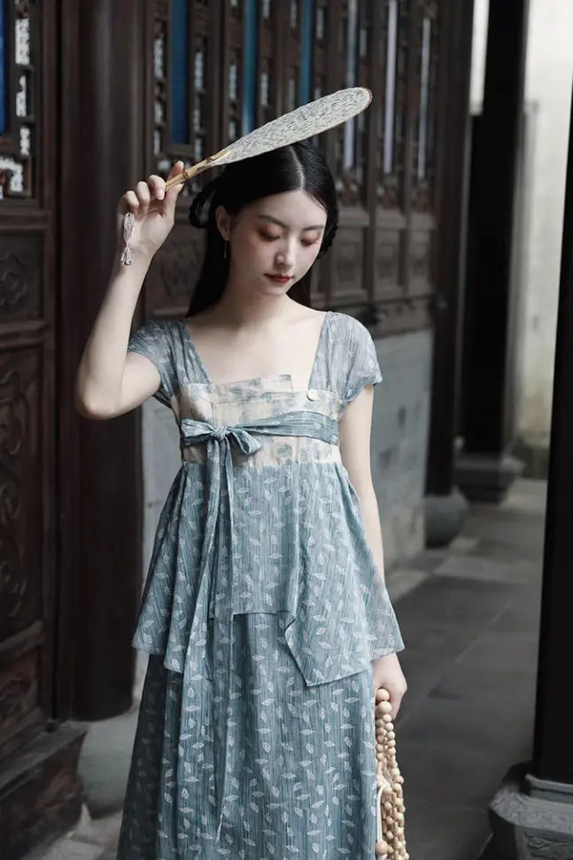 Molifusu  | Cerulean Mangnolia Dress Fangyan