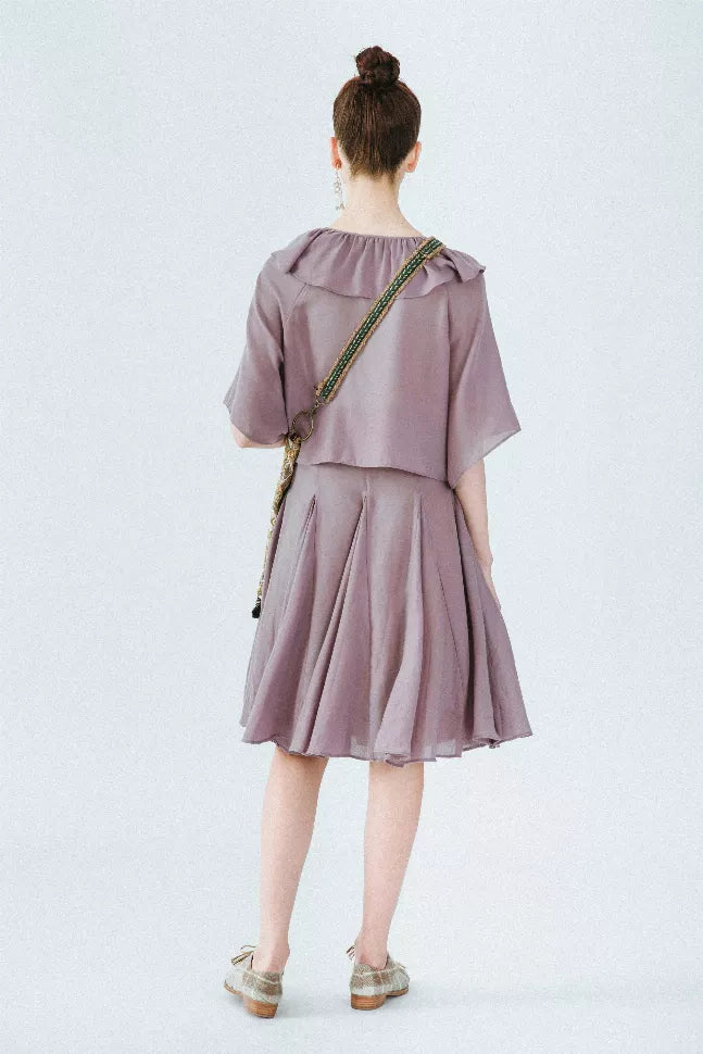 Molifusu  | Purple Thistle Two-set Dress Fangyan
