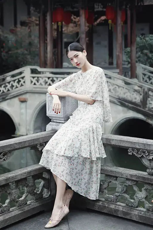 Molifusu  | Ruffle Hecatolite Dress Fangyan