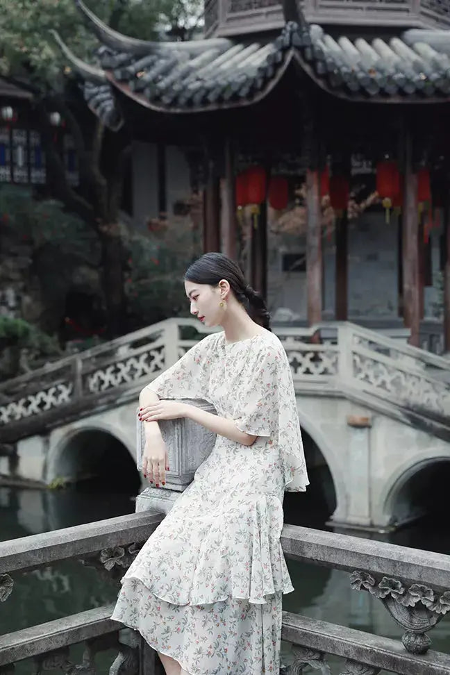 Molifusu  | Ruffle Hecatolite Dress Fangyan