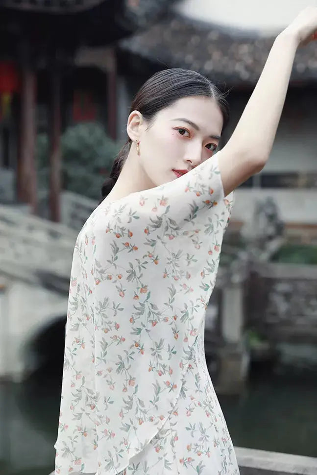 Molifusu  | Ruffle Hecatolite Dress Fangyan