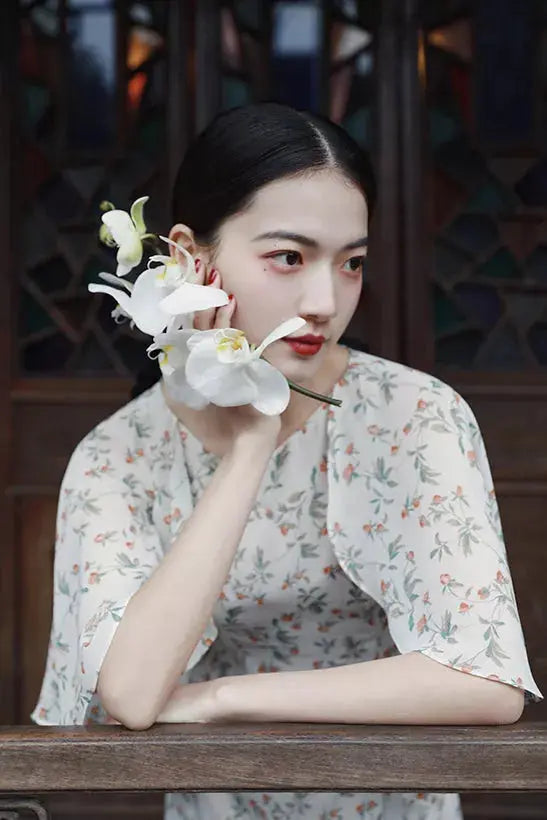 Molifusu  | Ruffle Hecatolite Dress Fangyan